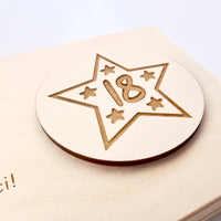 Pudełko na pieniądze na 18te urodziny ze wstążką personalizowane