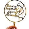 Communion cake topper - made of plexiglass