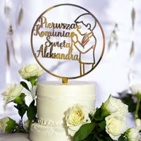 Communion cake topper - made of plexiglass