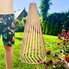 Long wooden lamp