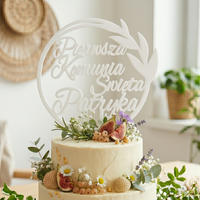 Personalizowany Topper na Tort Komunijny z Imieniem
