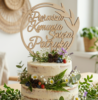 Personalizowany Topper na Tort Komunijny z Imieniem