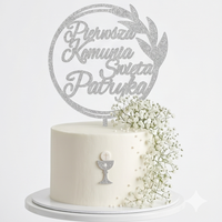 Personalizowany Topper na Tort Komunijny z Imieniem