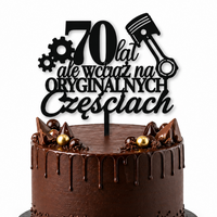 Personalizowany Topper na Tort – "Wciąż na oryginalnych częściach"