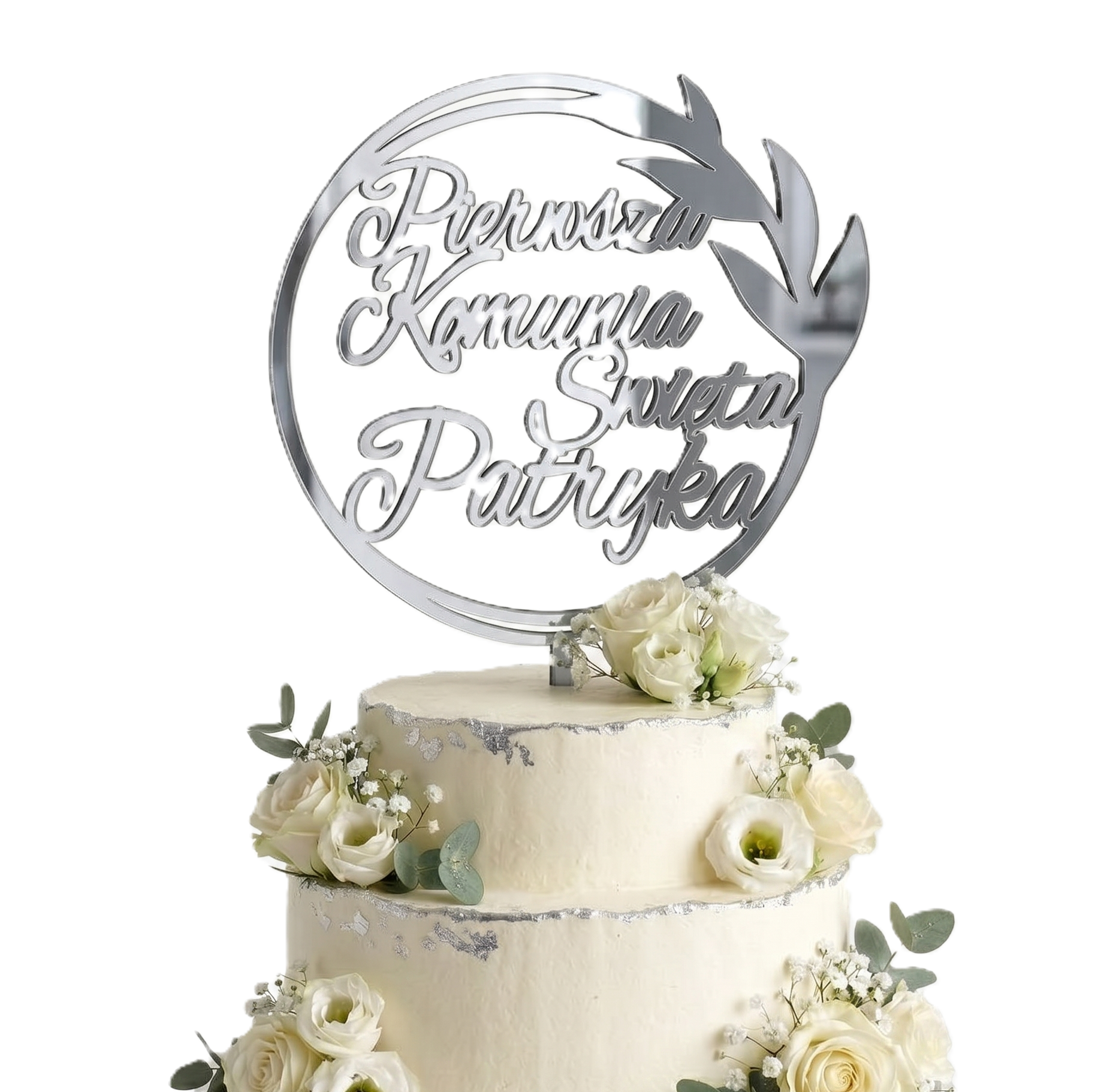 Personalizowany Topper na Tort Komunijny z Imieniem