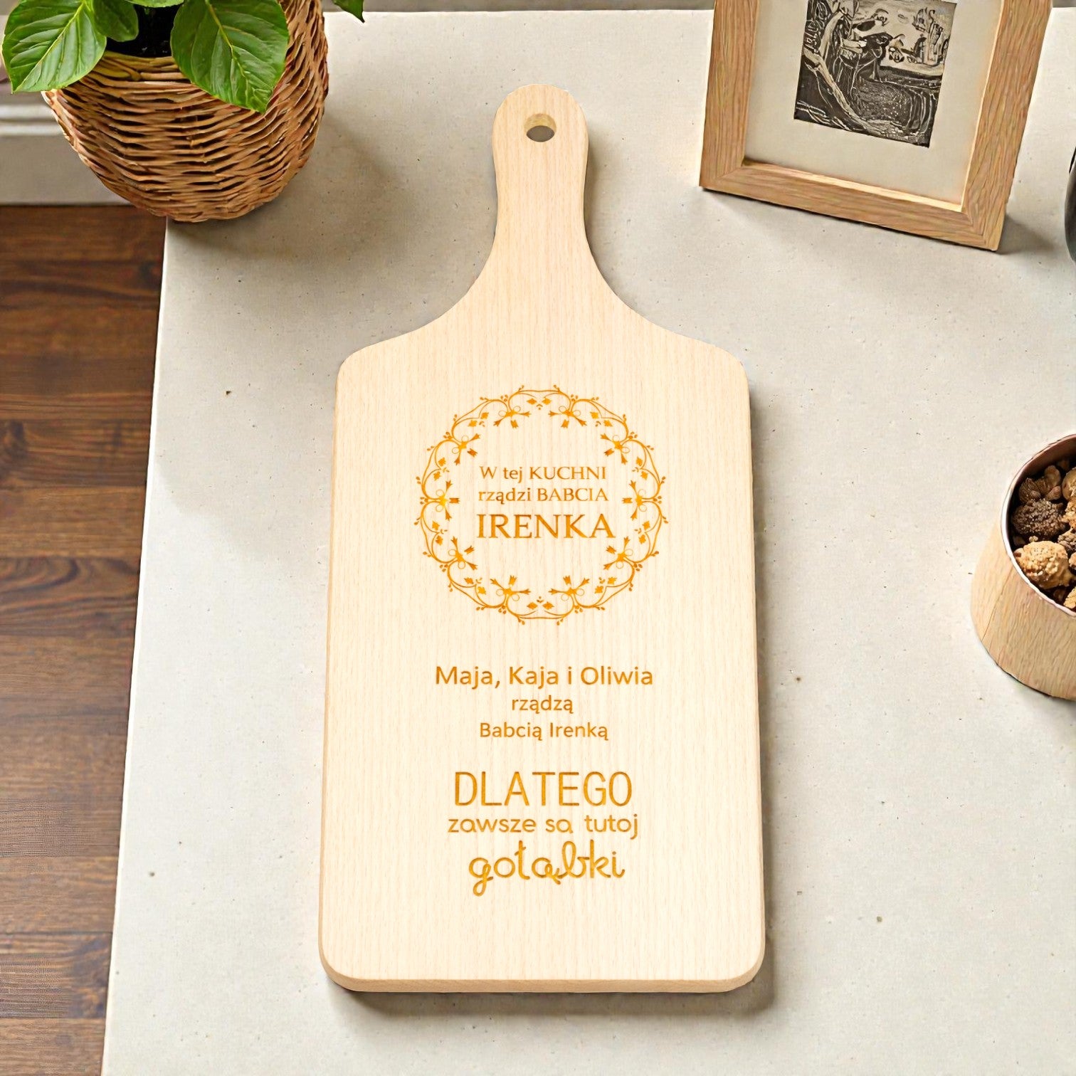 Personalizowana deska na Dzień Babci