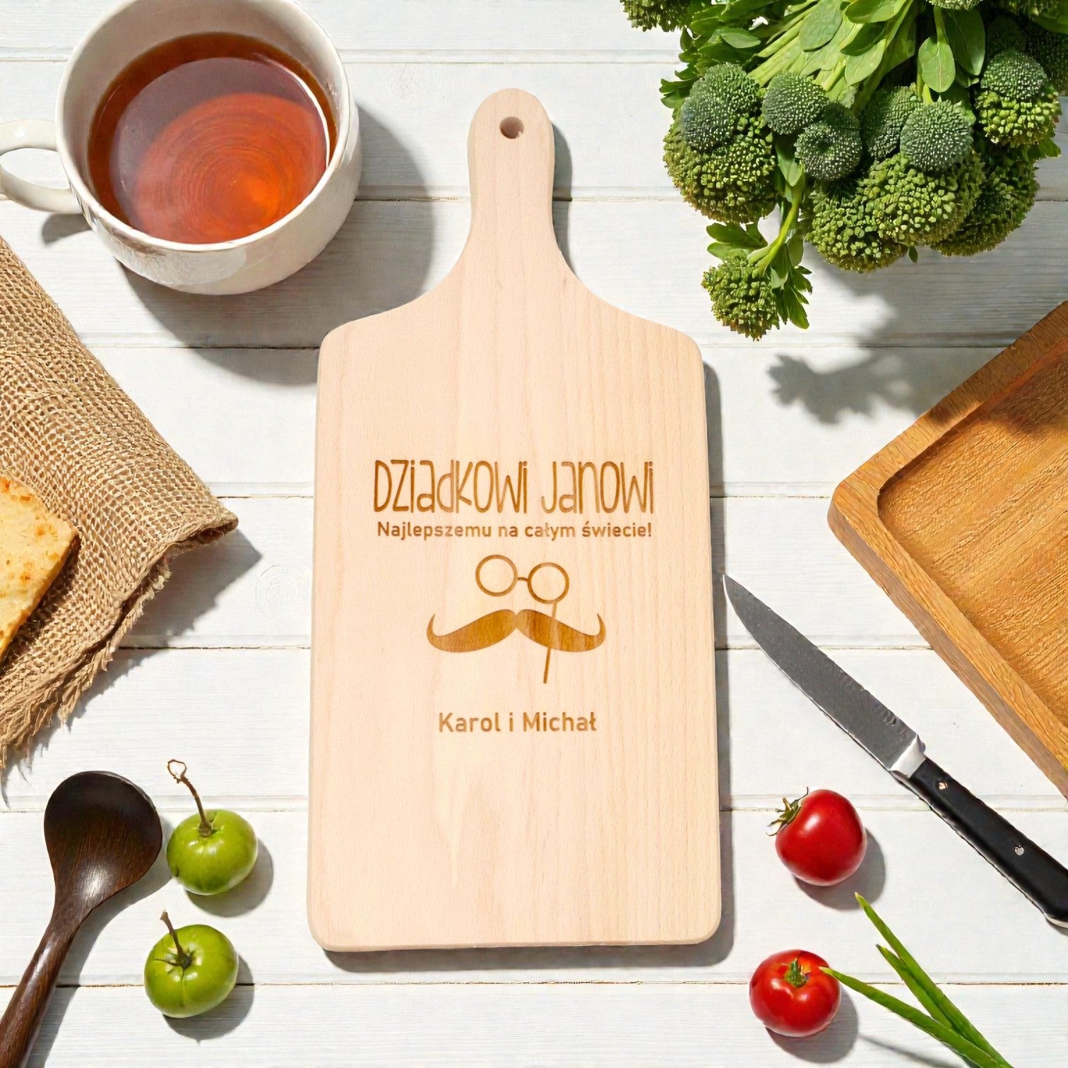 Personalizowana deska na Dzień Dziadka