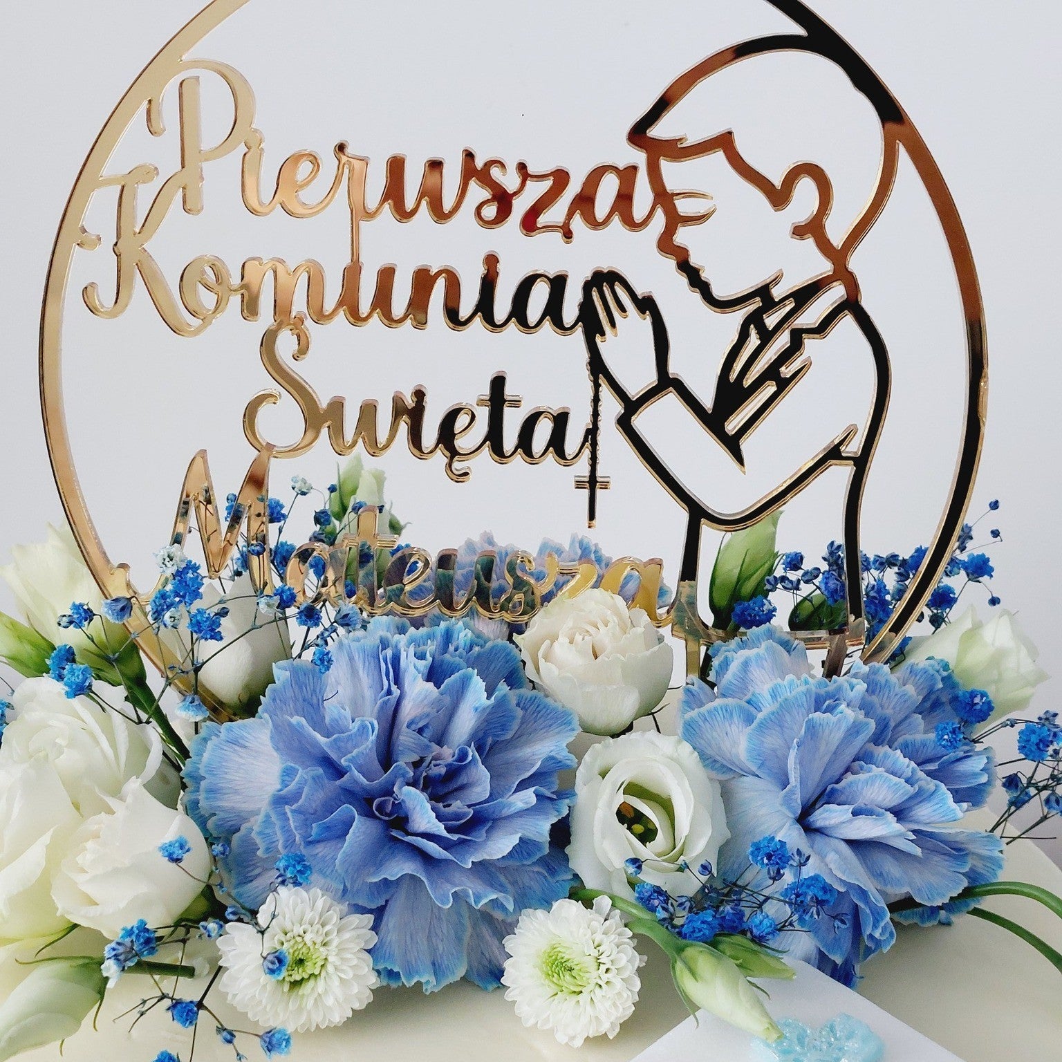Communion cake topper - made of plexiglass