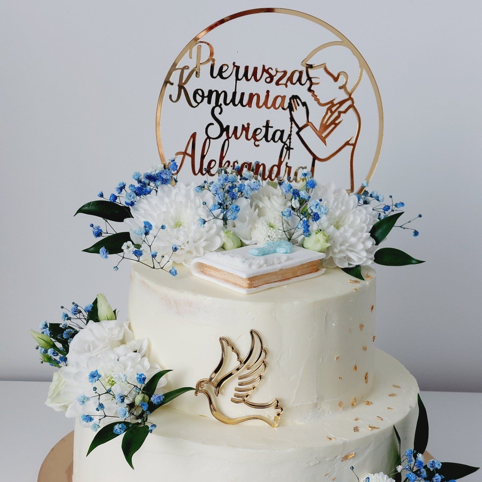 Communion cake topper - made of plexiglass