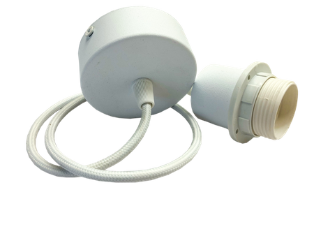 Duża lampa drewniana z metalowym zawiesiem