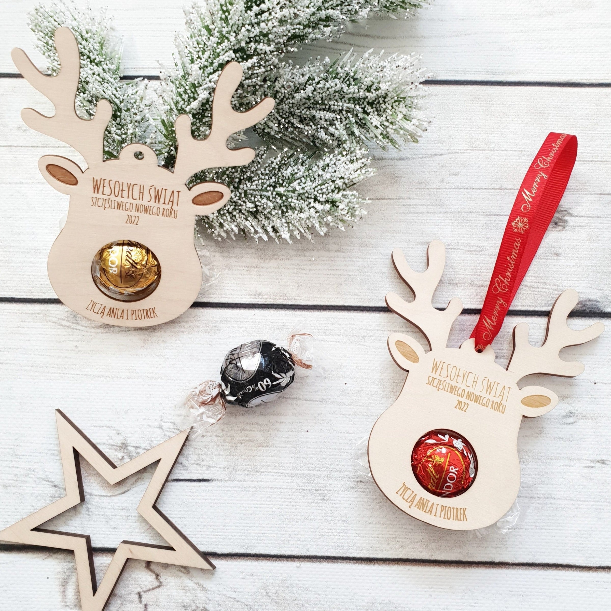 Christmas reindeer pendants