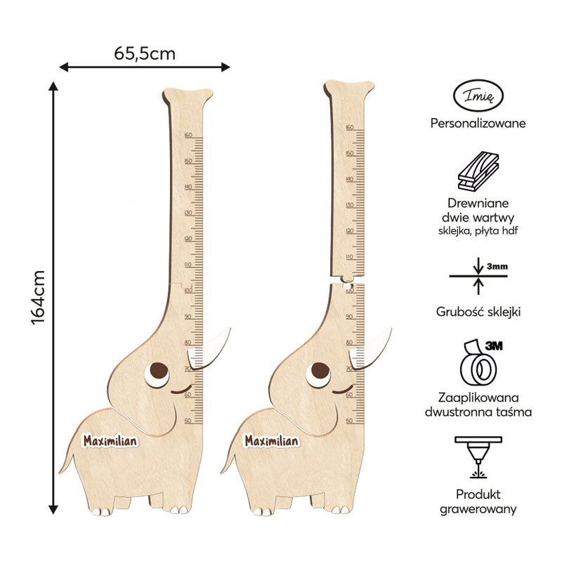 Miarka wzrostu słoń